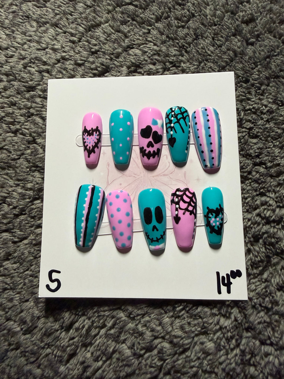 Pink & Teal Spider
